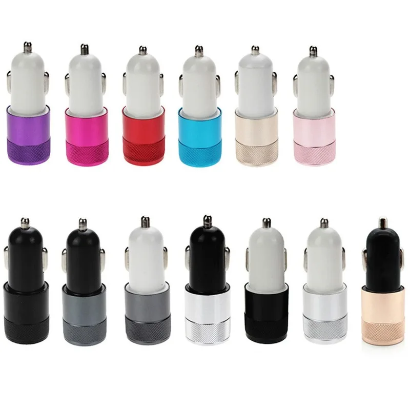 

1PC 1PC 2.1A Car Charger Dual USB Fast Charging QC Phone Charger Adapter For iPhone 11 Pro Max 6 7 8 Plus Xiaomi Redmi Huawei