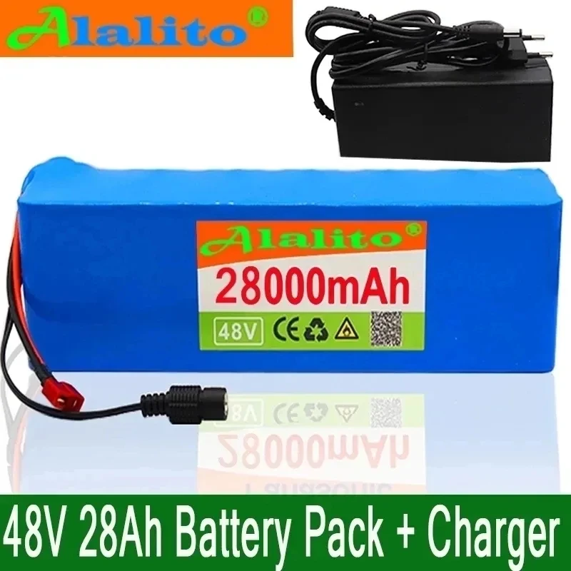 48V28Ah 1000w 13S3P XT60 48V комплект литий-ионный батарей 280000mah для 54,6 v E-bike Электрический велосипед Скутер с BMS + зарядное устройство