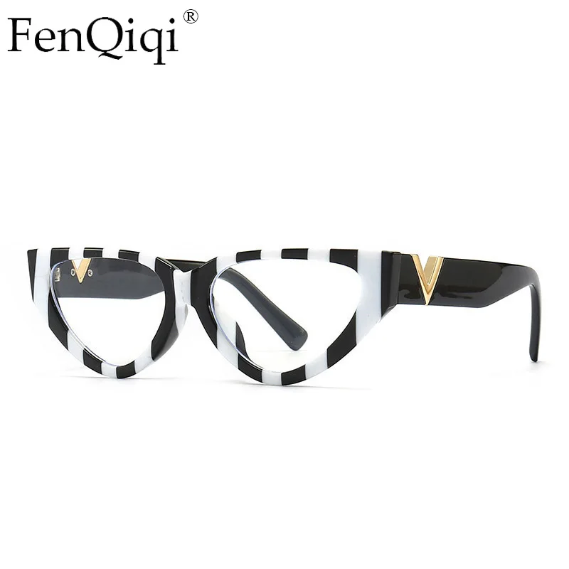 

Cat Eyes Blockiing Anti-Blue Light Glasses Women 2022 Zebra Optical Glasses Men Computer Frame Prescription Spectacle Glasses