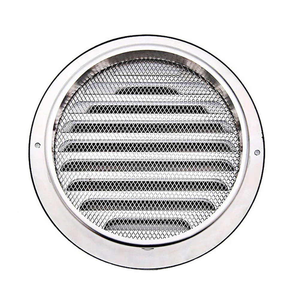 

Cover Vent Air Wall Ventilation Outlet Exhaust Dryer Grille External Exterior Round Soffit Vents Hood Stainless Steel Fan Cap