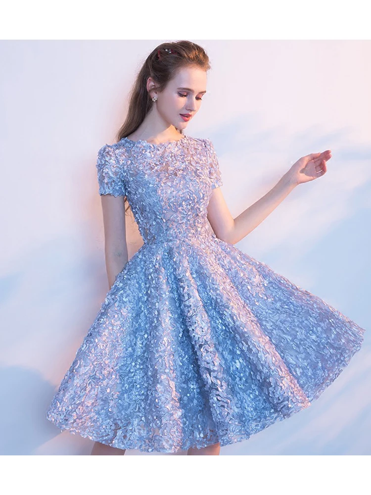 

Banquet Evening Princess Dresses 2022 New Fashion Simple Ladies Short Elegant Party A-line Female Slim Birthday Party Clothing