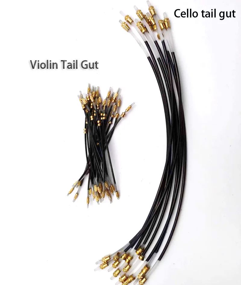 

Adjuster Nylon Violin Tail Gut Cord,3/4-4/4 Size Violin Tailgut W/brass hardware 50pcs/10pcs