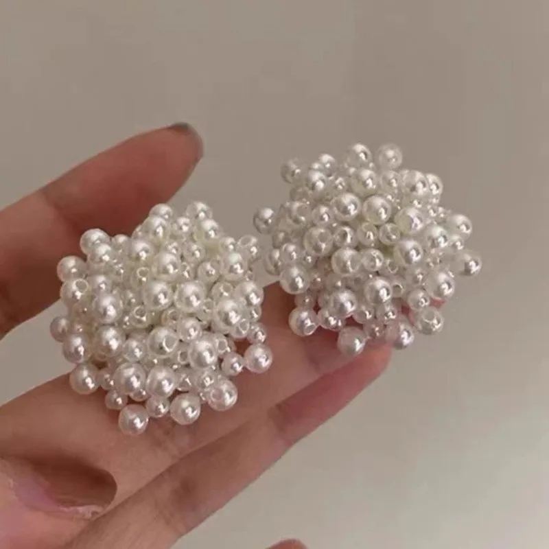 Серьги в стиле барокко с жемчугом и фейерверком | AliExpress