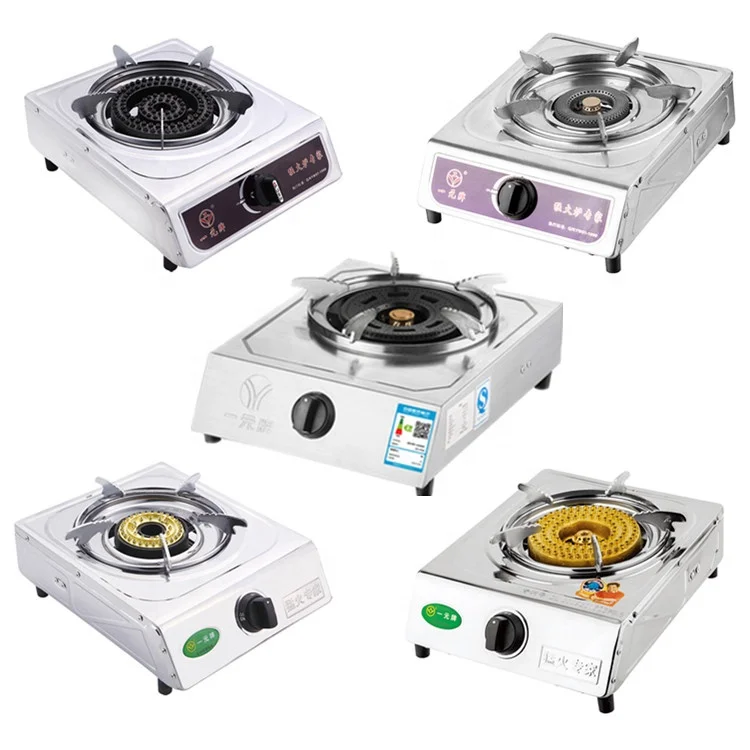 

stainless steel cooking cooker indoor one burner small portable gas stove for lpg and natural gas