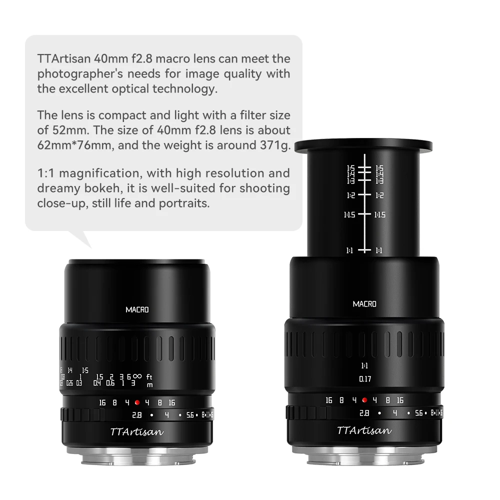 Ceny TTArtisan 40mm F2.8 Obiektyw Makro Dla Sony E Zamontować A6600 Fujifilm XT4 XA XE X-pro Canon M50 Panasonic Olympus M43 Nikon Z30 Aparat