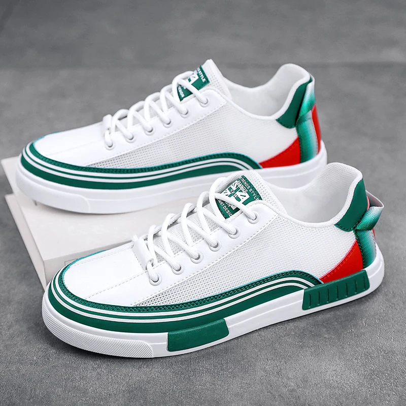 

Men Vulcanized Sneakers Shoes Tennis Sports Skateboarding Walking Shoes Hollow Out Casual Shoe For Male Plus Size 38-47
