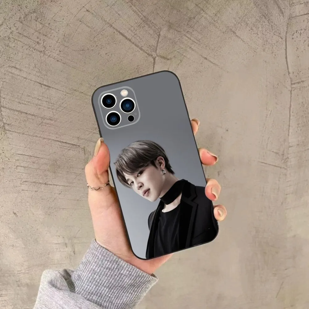Чехол для телефона Park Ji-Min K-Kpop B-T-S iPhone 15 14 13 12 11 Plus Pro Max XS X XR SE Mini 8 7 мягкий
