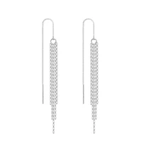 925 silver tassel long earrings hot selling fashion jewelry exquisite gift for decoration 2022 new