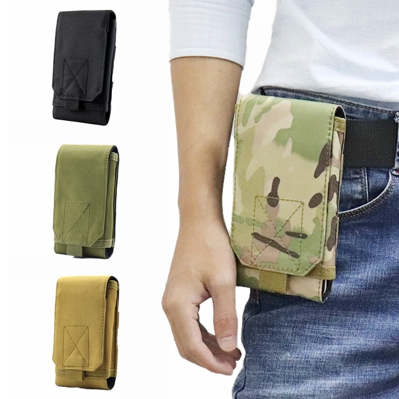 

Tactical Molle Military Bag Army Outdoor Sports Nylon Mobile Phone EDC Waist Pouch Accessory Hunting Hiking Fanny Pack Belt Bags