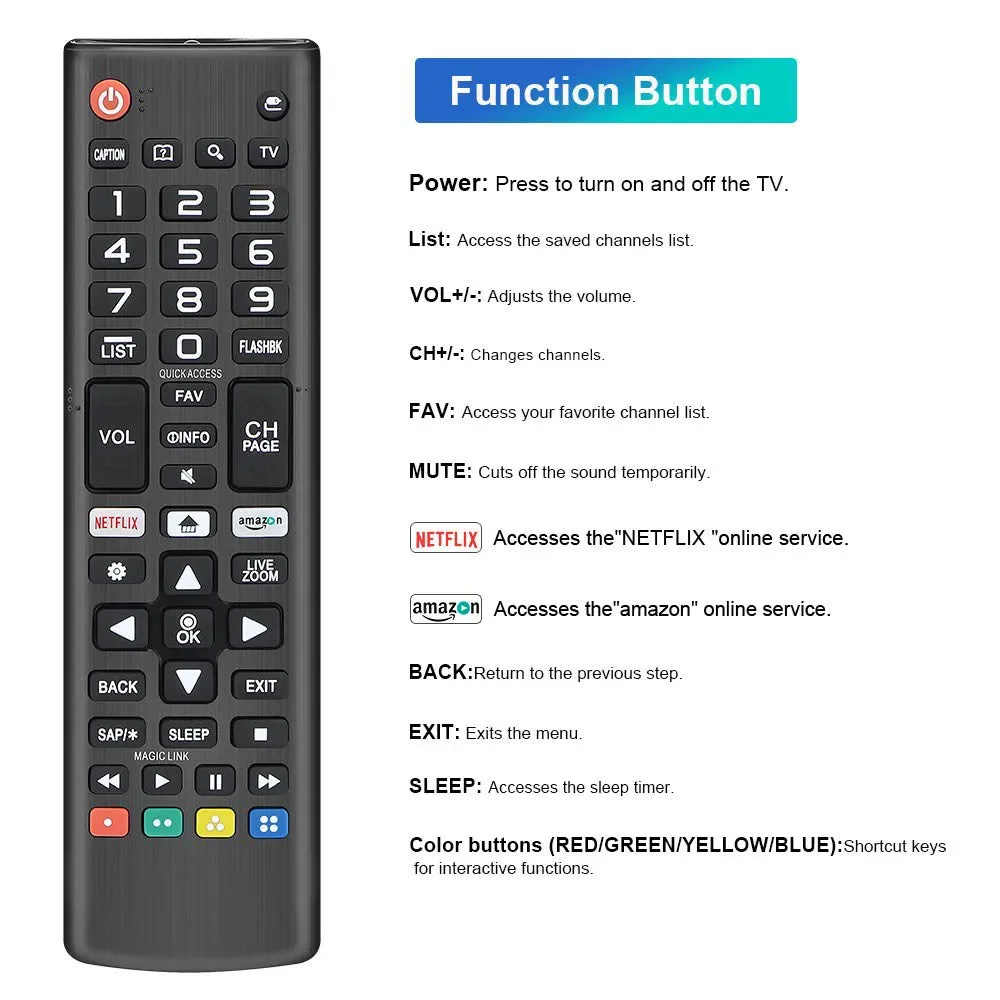 Универсальный пульт дистанционного управления для LG Smart LED OLED LCD UHD HDTV Plasma Magic 3D 4K HDR