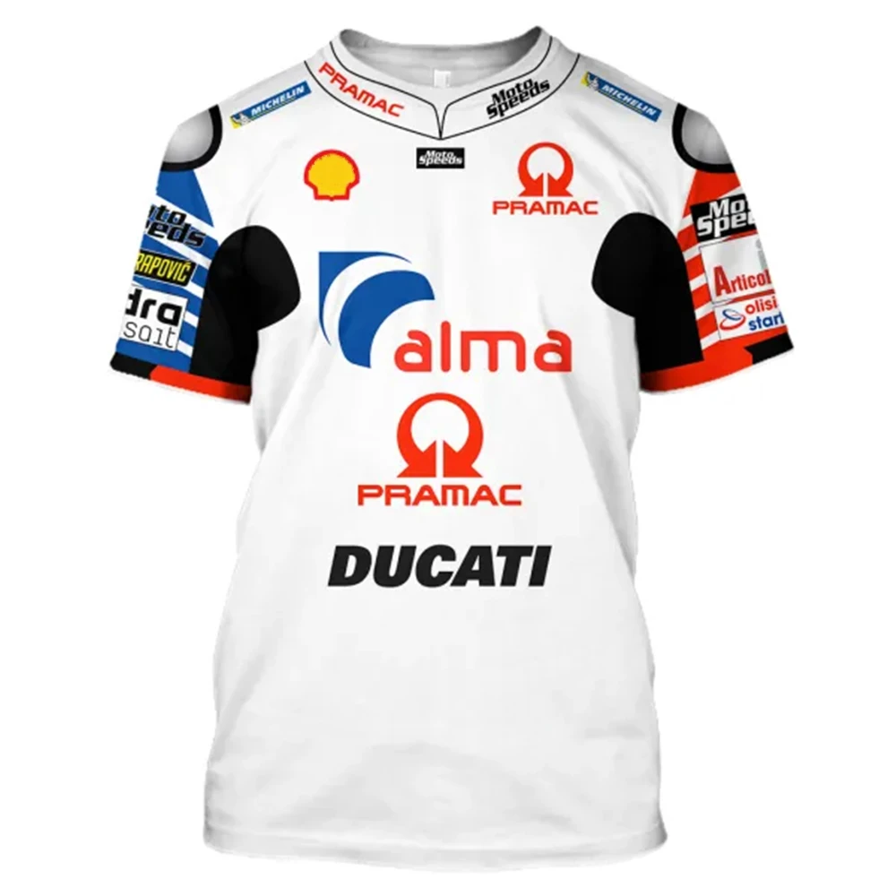 

2022 Ducati T-shirt Jersey Uniform Motorcycle Cycling Shirt Formula One Racing Uniform Team Uniform F1 T-shirt Men's Shirt 100-6