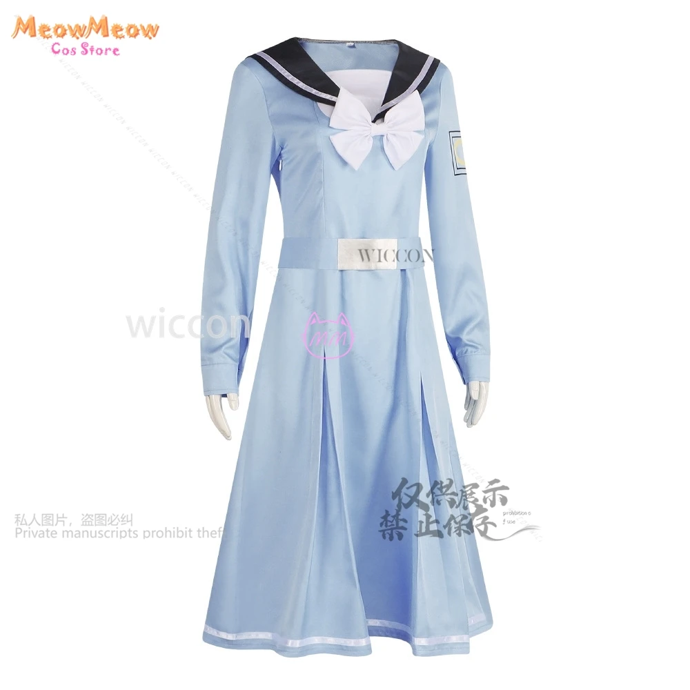 Аниме Kimi No Iro Your Color Hikari Косплей Костюм Синее Платье JK Сейлор Школьная Форма Цвета