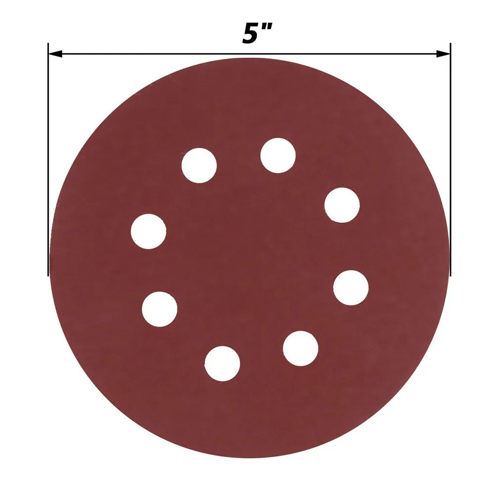 

30pcs 5inch 8holes Sander Paper 800-2000Grit Orbital Hook Loop Sanding Discs Pad Air Tool Accessories