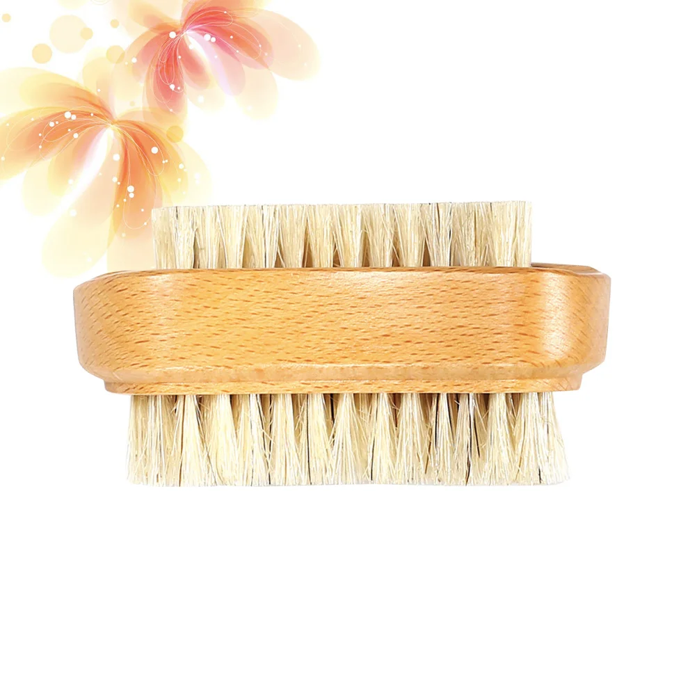

Nail Brush Remover Scrubber Foot Cleaning Skin Callus Cleaner Wooden Brushes Sided Double Dead Exfoliating Body Hand Stiff Files