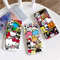 hello kitty kuromi my melody sanrio phone case for iphone 13 12 11 pro mini xs max 8 7 plus x se 2020 xr silicone soft cover