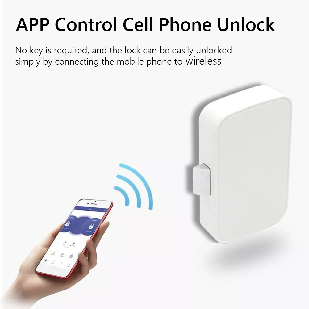 

APP Unlock WiFi Door Sensor Bluetooth Smart Door Drawer Cabinet Lock Lock Hub Window Sensor Work With Alexa