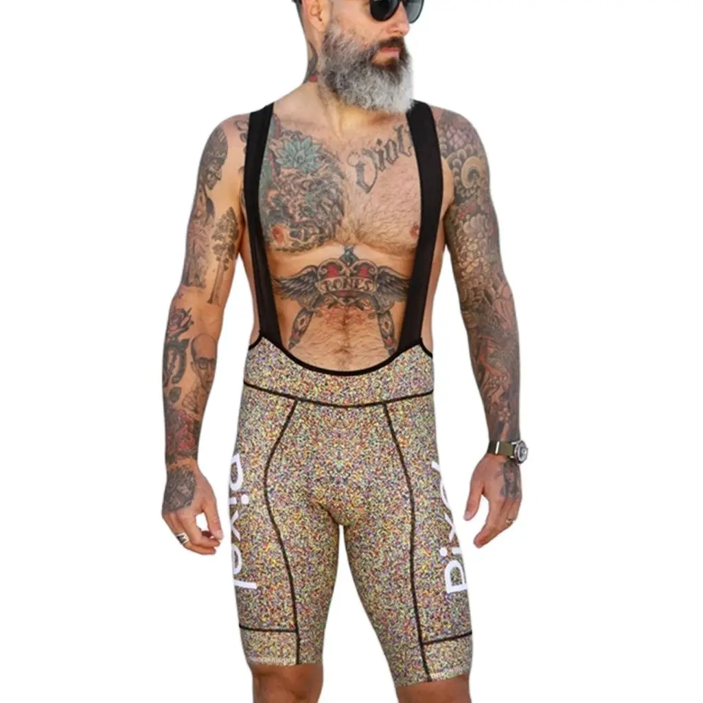 Мужские велосипедные шорты-нагрудники быстросохнущие брюки для езды на