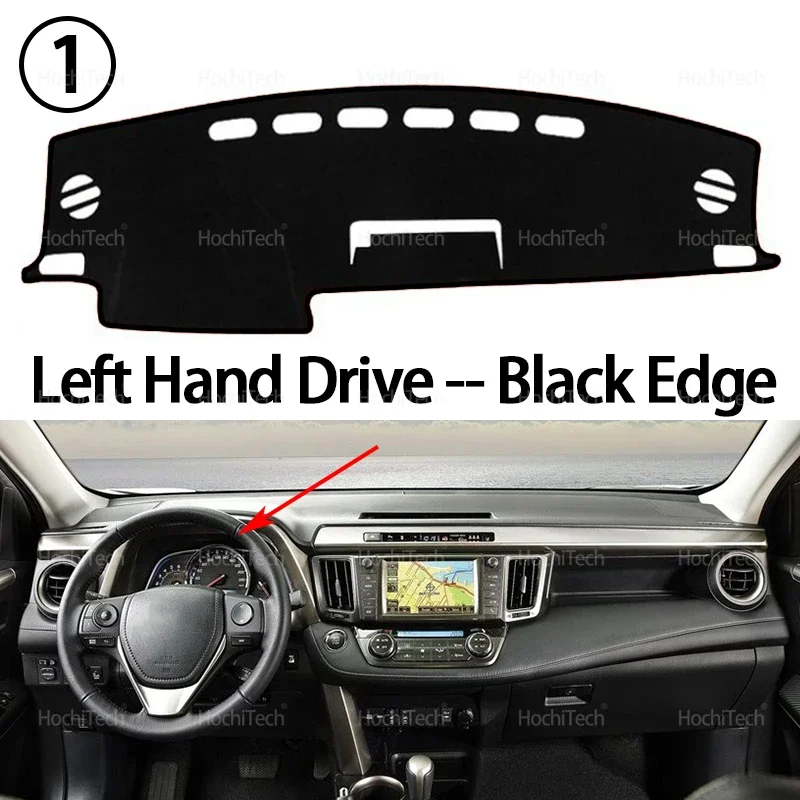 

Чехол на приборную панель для Toyota RAV4 XA40 2013 2014 2015 2016 2017 2018, противоскользящая накладка, солнцезащитная подушка, солнцезащитный козырек, нескользящие аксессуары