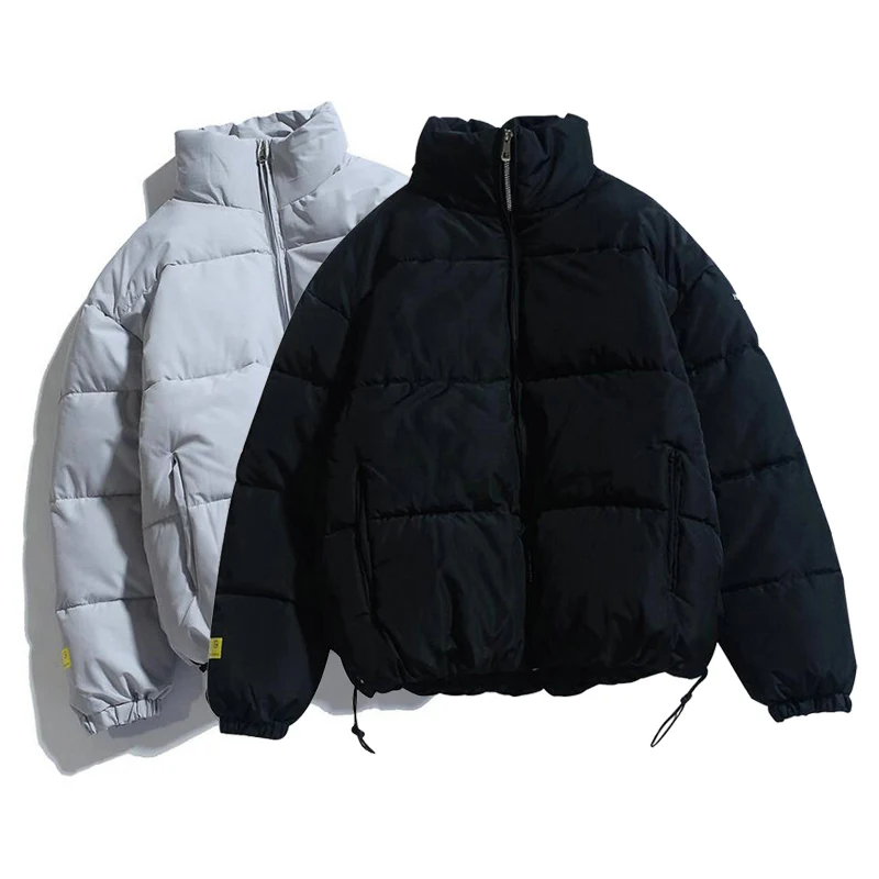 Winter New Men Solid Color Parkas Quality 2022 Men's Stand Collar Warm Thick Jacket Male Fashion Casual Parka Coat Dropshipping