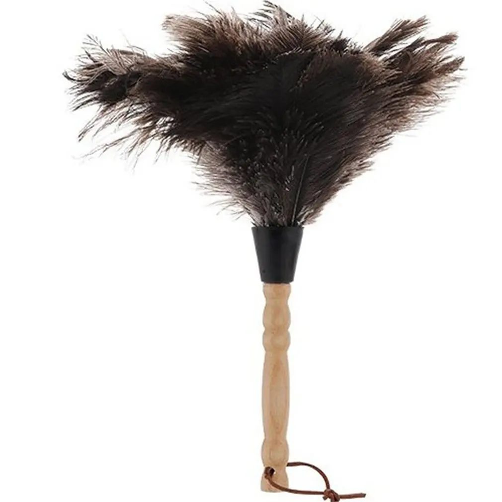 

Feather Duster with Solid Wood Handle Small Dust Duster Household Dust Brush Sweeping Dust Artifact