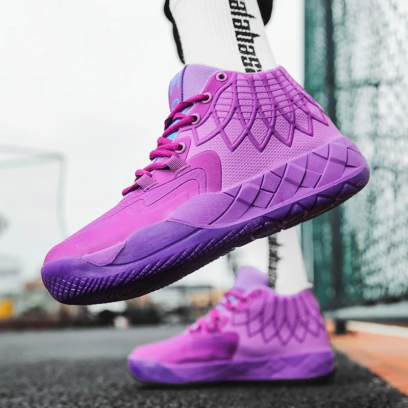 2023 New Basketball Training Shoes Male Brand Designer Sport Trainers Men Anti Slip Outdoor Sneakers High Ankles Basketball Shoe