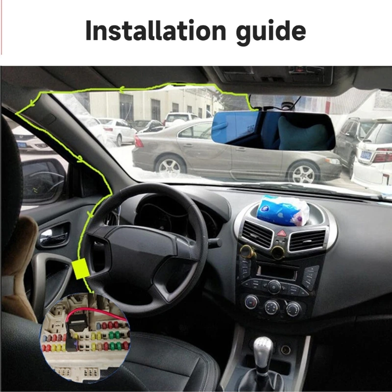 Кабель для автомобильной зарядки с жестким проводом Type-C 12V 24V до 5V 2A