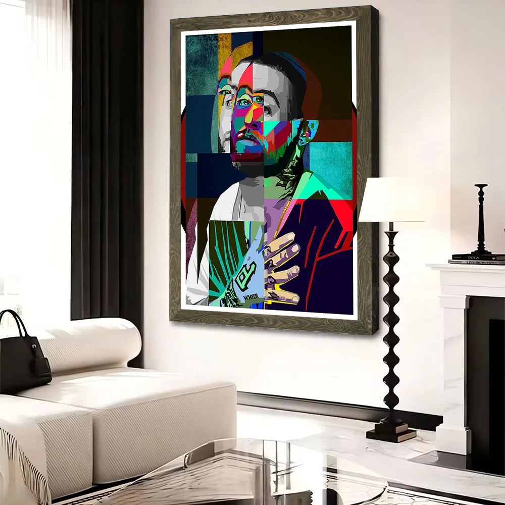 Фото Холст с принтом Mac Miller, персонализированные высококачественные настенные картины для украшения комнаты, аксессуары для домашнего декора №4