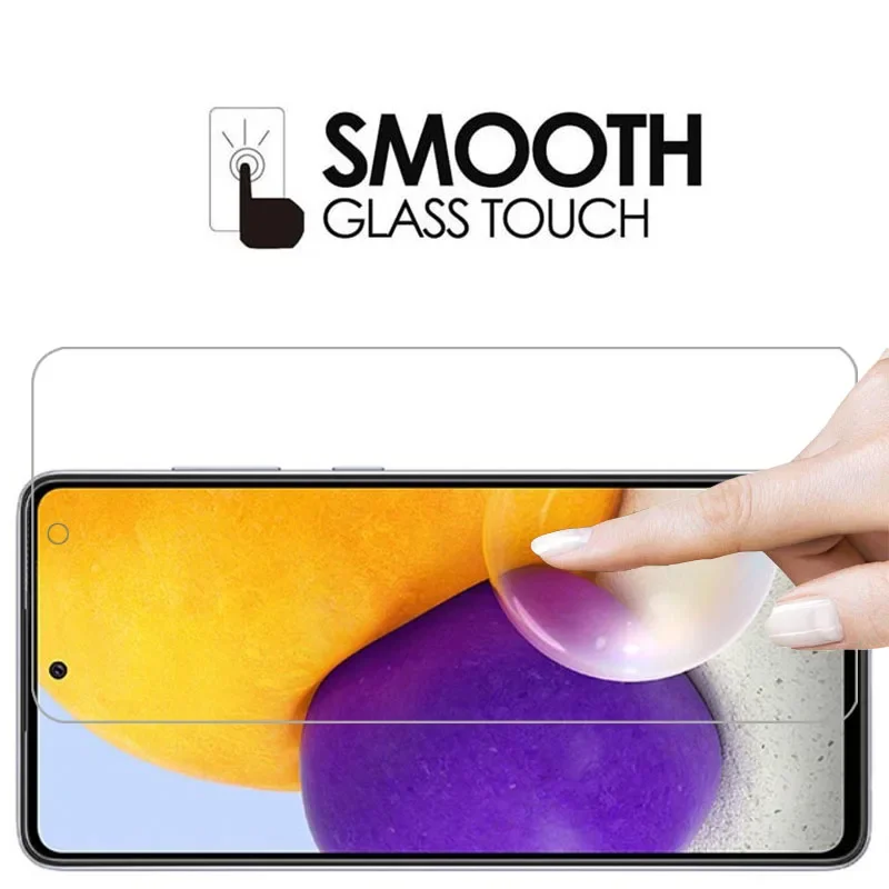 Чехол из закаленного стекла для samsung a72 чехол galaxy a 72 72a 4g искусственная кожа