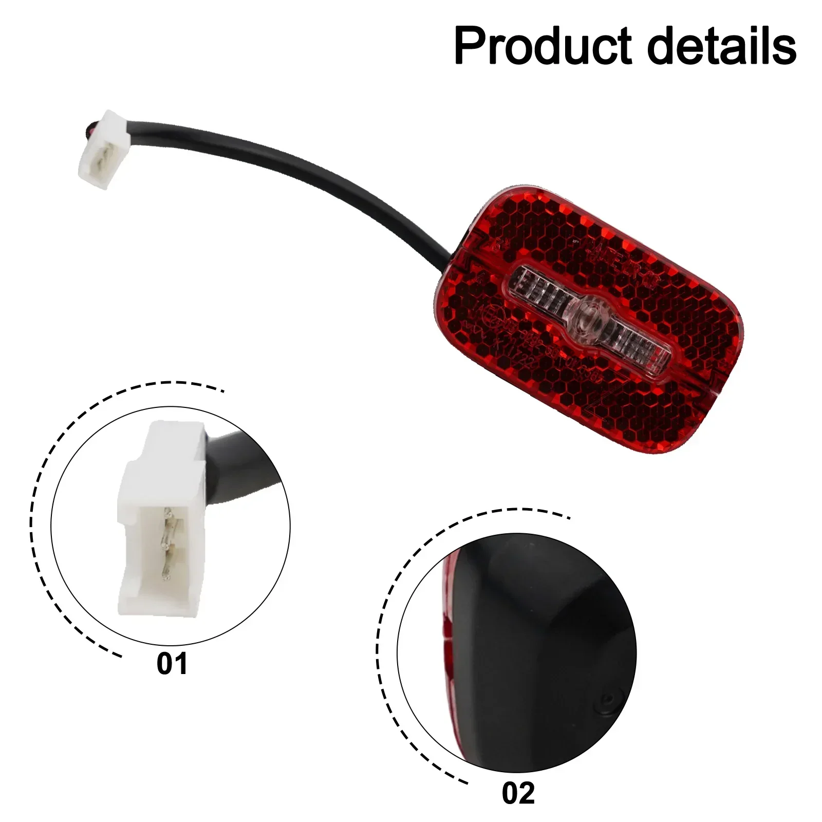 Длина линии 125 мм Задний задний фонарь 6-48 В Материал ABS Привлекательный цвет