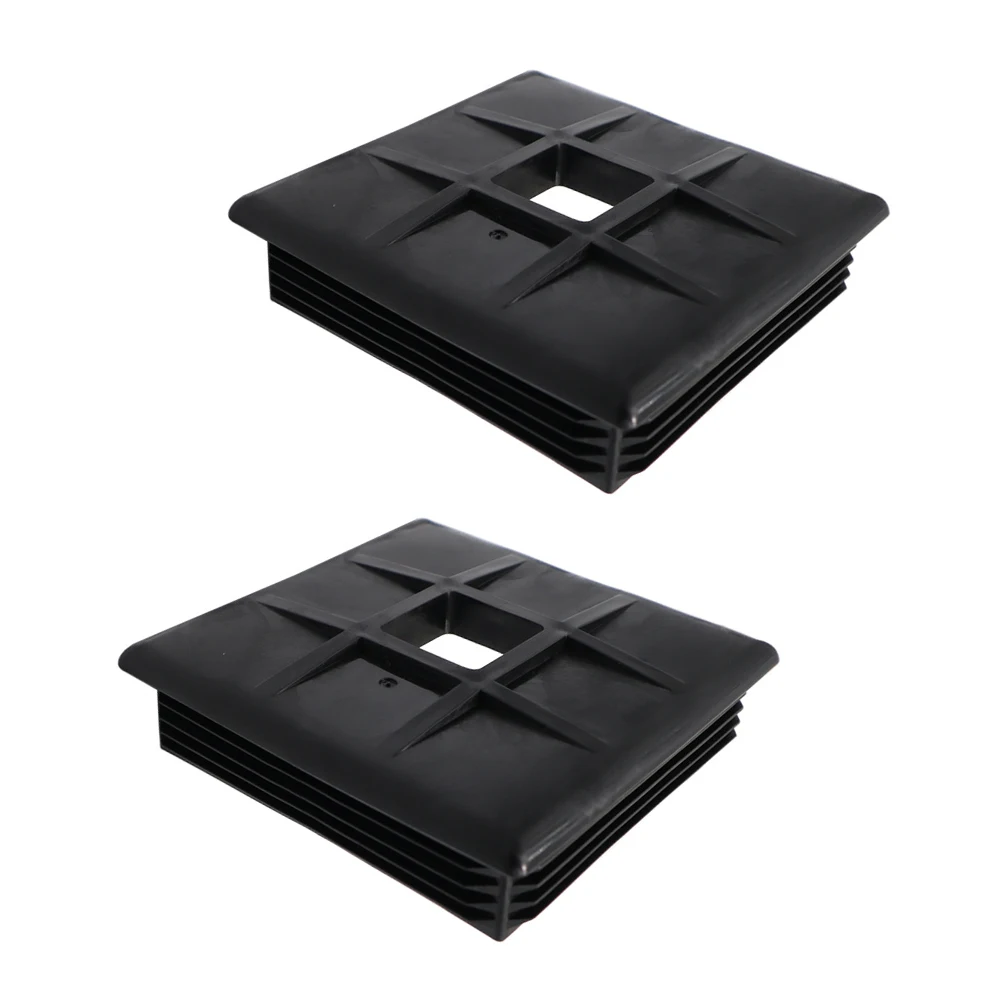 

2pcs 4inch Square Rubber Bumper Plug End Cap Cover RV Camper Trailer Camper Trailer RV Bumper Cover Drain Pipe Cover Accessories
