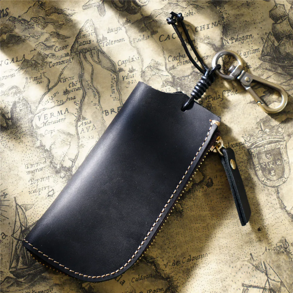 Ключницы из натуральной кожи бумажники для ключей от дома магнитный держатель на