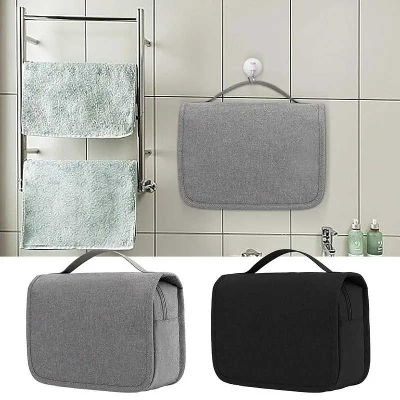 

Shower Bag Large Capacity Bathroom Organizer Bag Cosmetics Storage Supplies for Facial Cleansers Toothbrushes Toothpaste Makeup