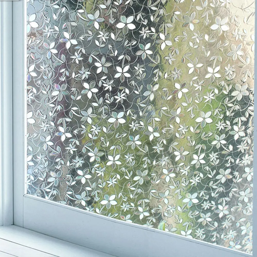 

Sticker 3D Solar Catcher Balcony Bathroom Window Decals Stained Paper Decorative Vinyls Privacy Film Glass Window Film