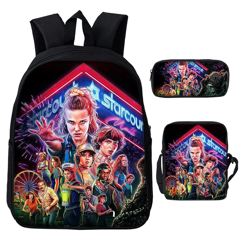 

Brand Designer Stranger things Backpack for Boys Girls School Bags Cute Kids Book Bag Mochila Kids School Bag Pack