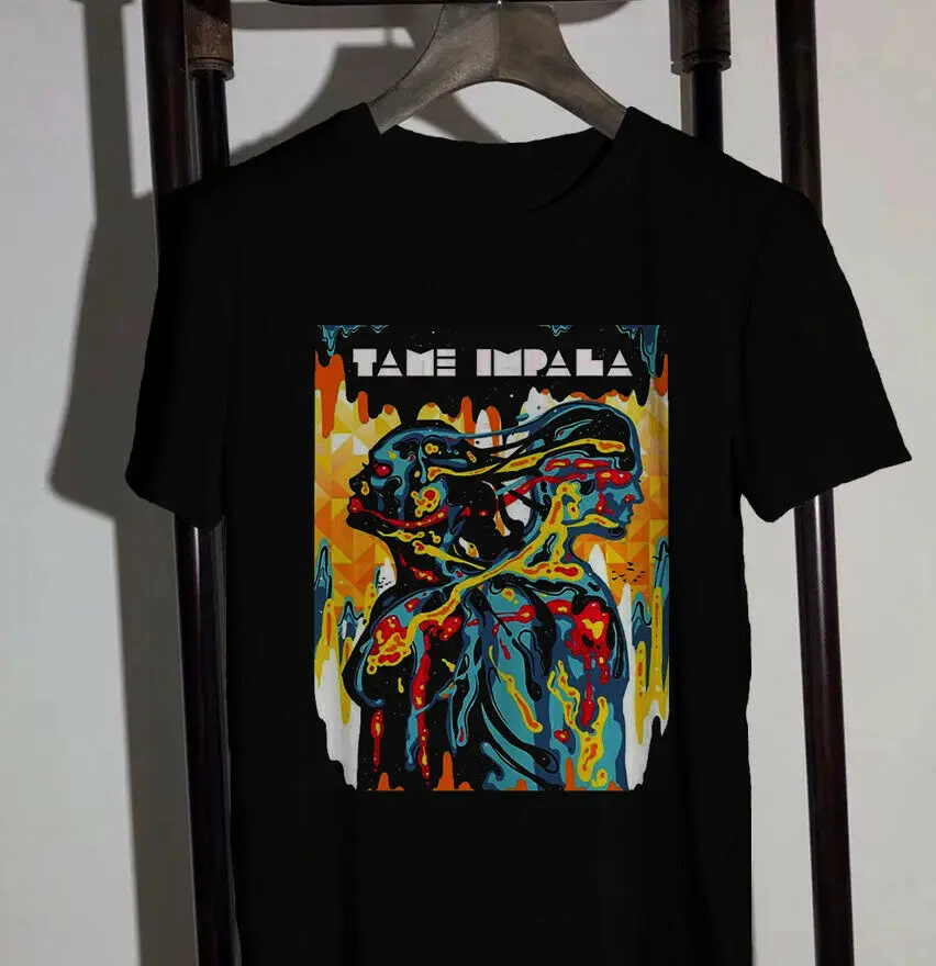 

Vintage Tame Impala Borderline Black Short Sleeve Men S-3XL T-shirt DD679