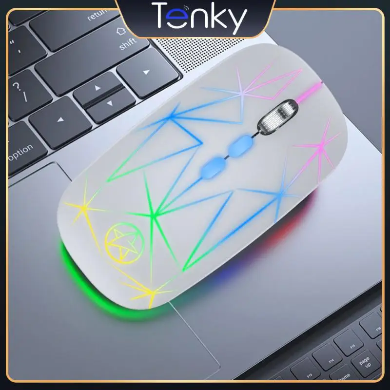 

1000-1200-1600 Dpi 2.4ghz Mouse 7 Color Lamp Anti-hand Sweat Wireless Mouse Rechargeable Rgb Game Office Game Mouse