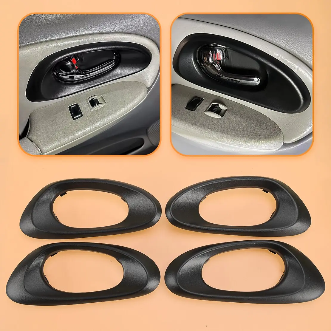 Передняя задняя внутренняя отделка ручек внутренней двери автомобиля 15214501 15214502