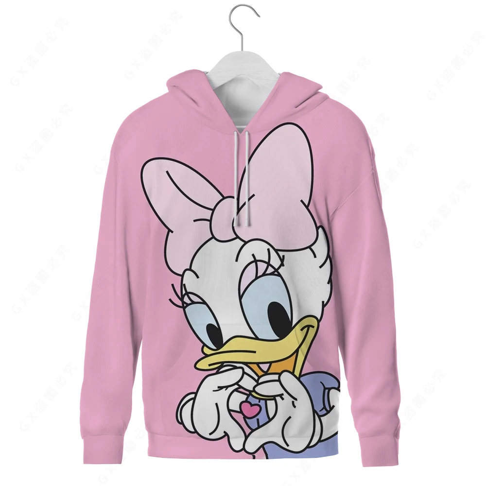 

Disney Donald Duck Kawaii Hoodie women's autumn winter Pullover Hoodie Sweatshirt 90s animation Hoodie Street casual top girl