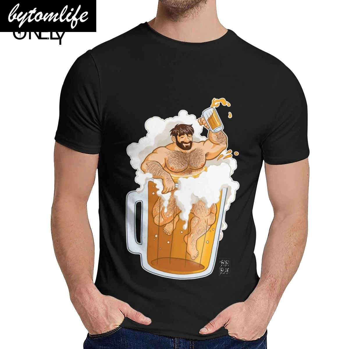 

Adam Likes A Big Beer Bar Alcohol Drink Tee Leisure Round Collar Hot Sale For Male Pure Cotton US Size S-6XL Big Size T shirt