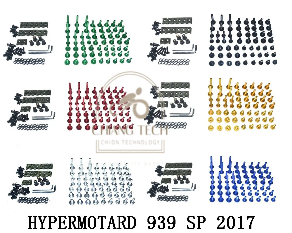 

Motorcycle Complete Fairing Bolts Kit Bodywork Screws For Fit DUCATI HYPERMOTARD 939 SP 2017