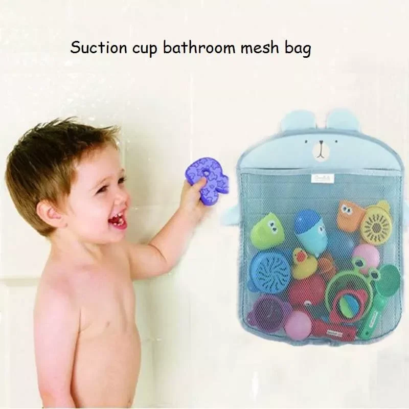 

Bathtub Organizer Bags Holder Storage Basket Kids Baby Shower Toys Net Bathroom Accessories