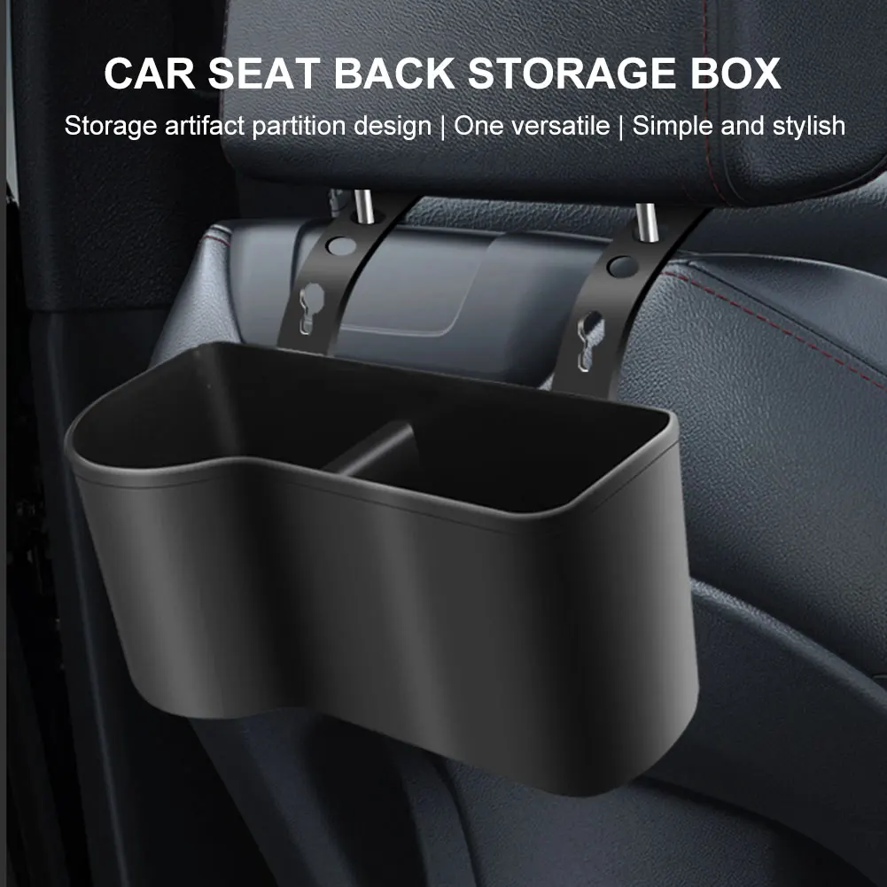 

Durable Auto Phone Holder Flexible Headrest Seat Back Cup Box Large Bearing Capacity Headrest Water Bottle Box for Universal Car