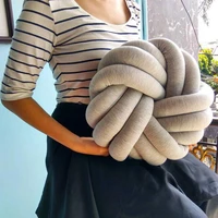 diy hand knot back cushions pillow soft cozy candy colored sofa pillow home decorative throw pillow office chair cushion
