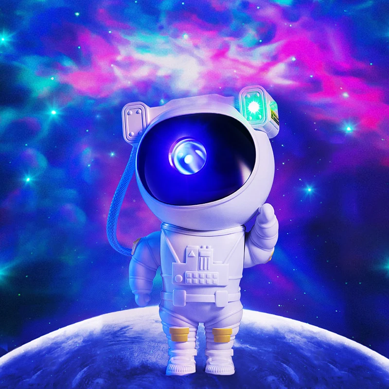 

Galaxy Star Projector Starry Sky Night Light Astronaut Lamp Home Room Decor Decoration Bedroom Decorative Luminaires Gift