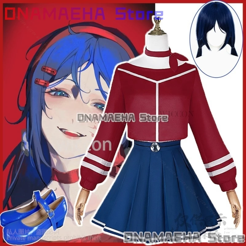 Аниме Horror Galgame Miside Косплей Мита Костюм Платье Милая Униформа Головные Уборы Шляпа