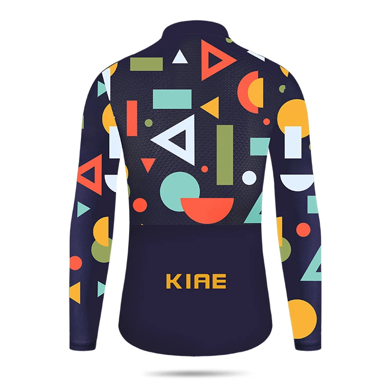 Велосипедная одежда KIAE с длинным рукавом для мужчин и женщин цветные дорожные