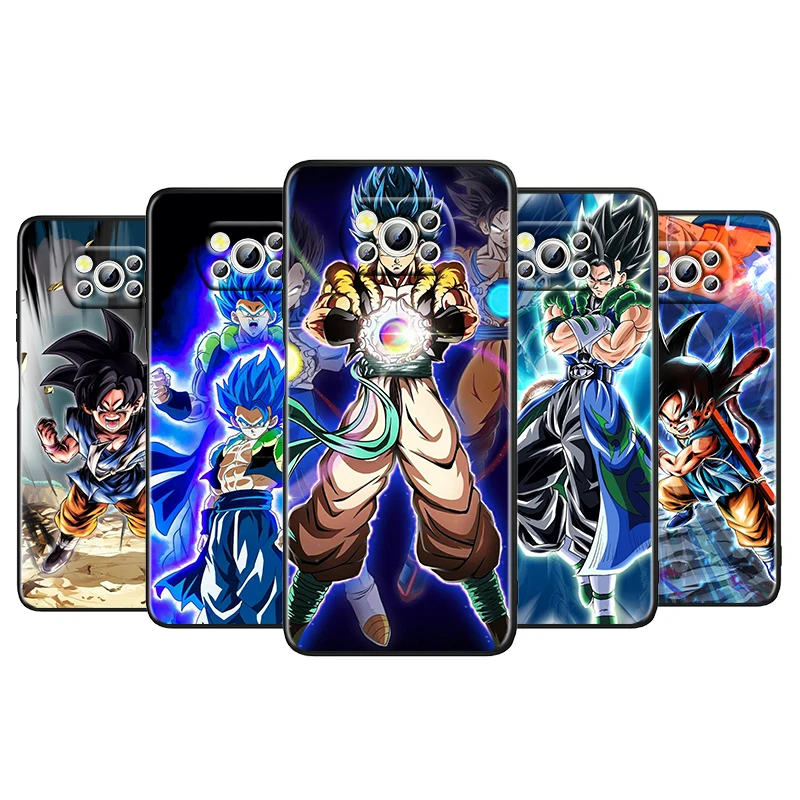 

Cartoon Dragon Ball Z Goku For Xiaomi Poco M4 X4 X3 F3 GT NFC M3 C3 M2 F2 F1 X2 Pro Silicone Soft Black Phone Case Cover Capa