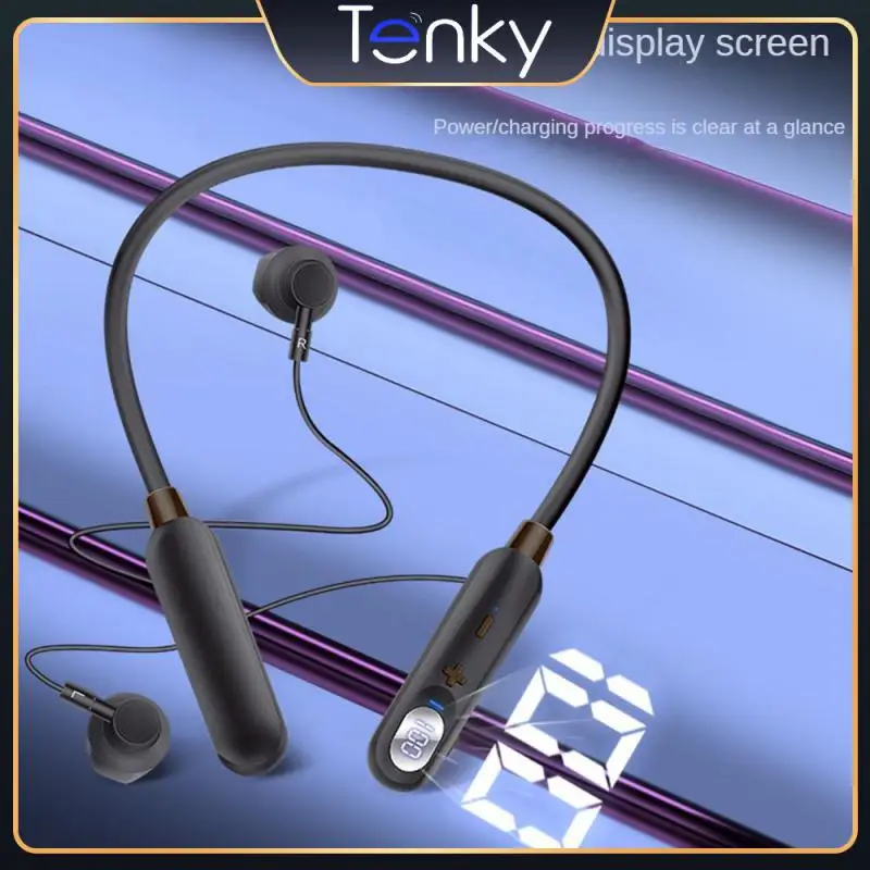 

50h Wireless Earbuds Waterproof Headphone Hifi Headset New 2023 Mini Comfortable Earphones Neckband Earplugs Magnetic V5.3