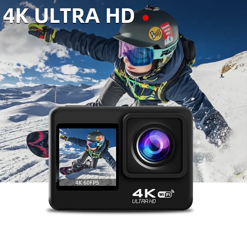 Купи Waywalkers Action Camera Ultra HD 4K 60fps 1080P 60fps WiFi 2 Inch 170D Underwater Waterproof Helmet Video Recording Sport Cam за 5,219 рублей в магазине AliExpress