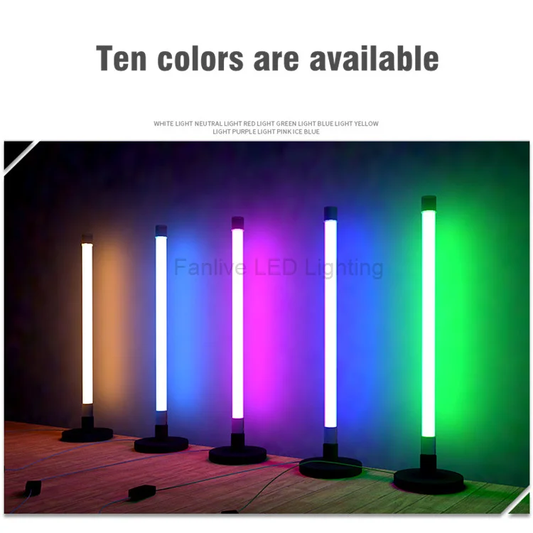 Светодиодная лампа-ТРУБКА T8 5 в постоянного тока лампа с USB-зарядкой цветная RGB